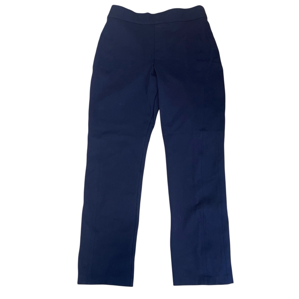 Spanx Ponte Slim Straight Pant Timeless Navy Blue Size M Work Stretch